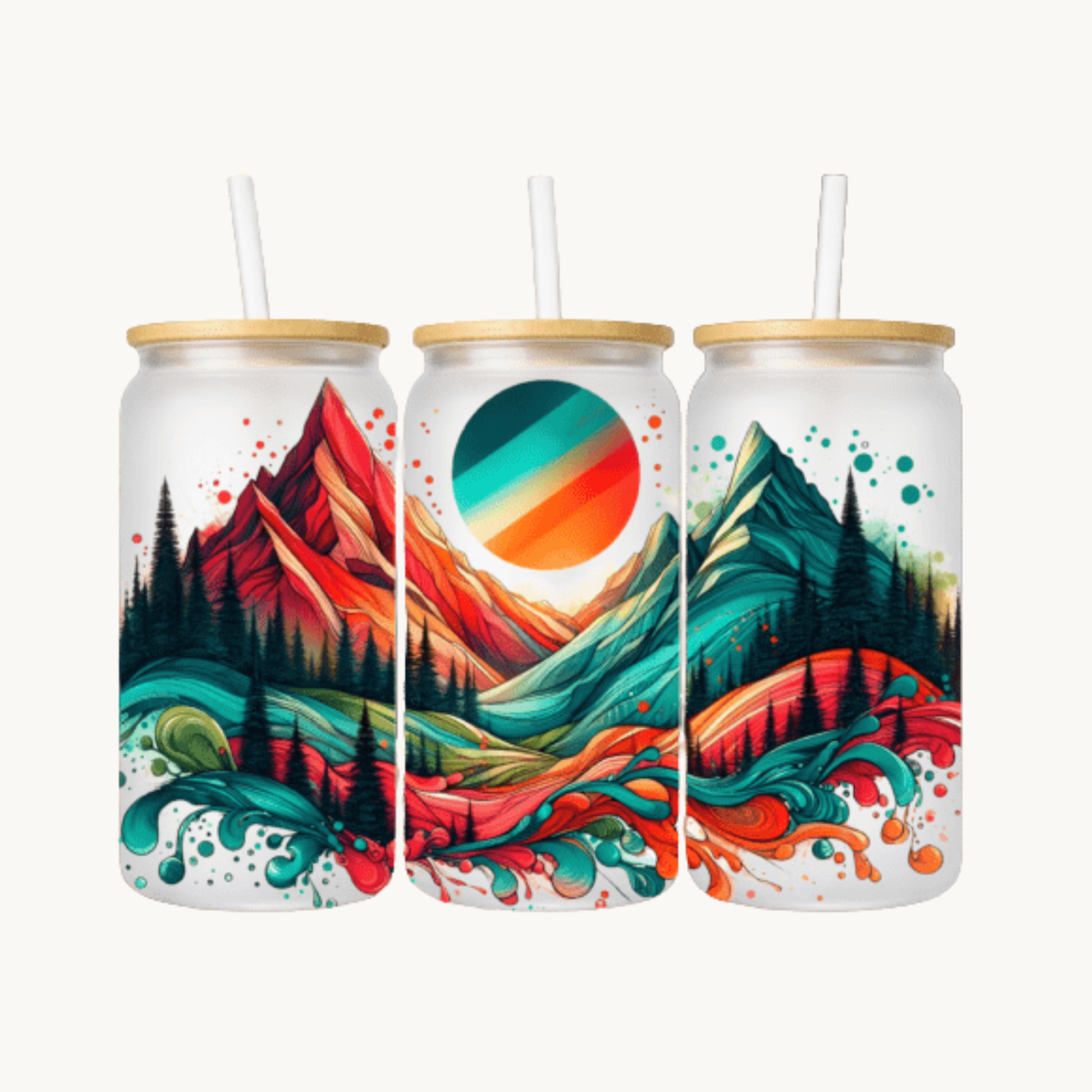 16oz Glass Tumbler – Ready‑Made Designs