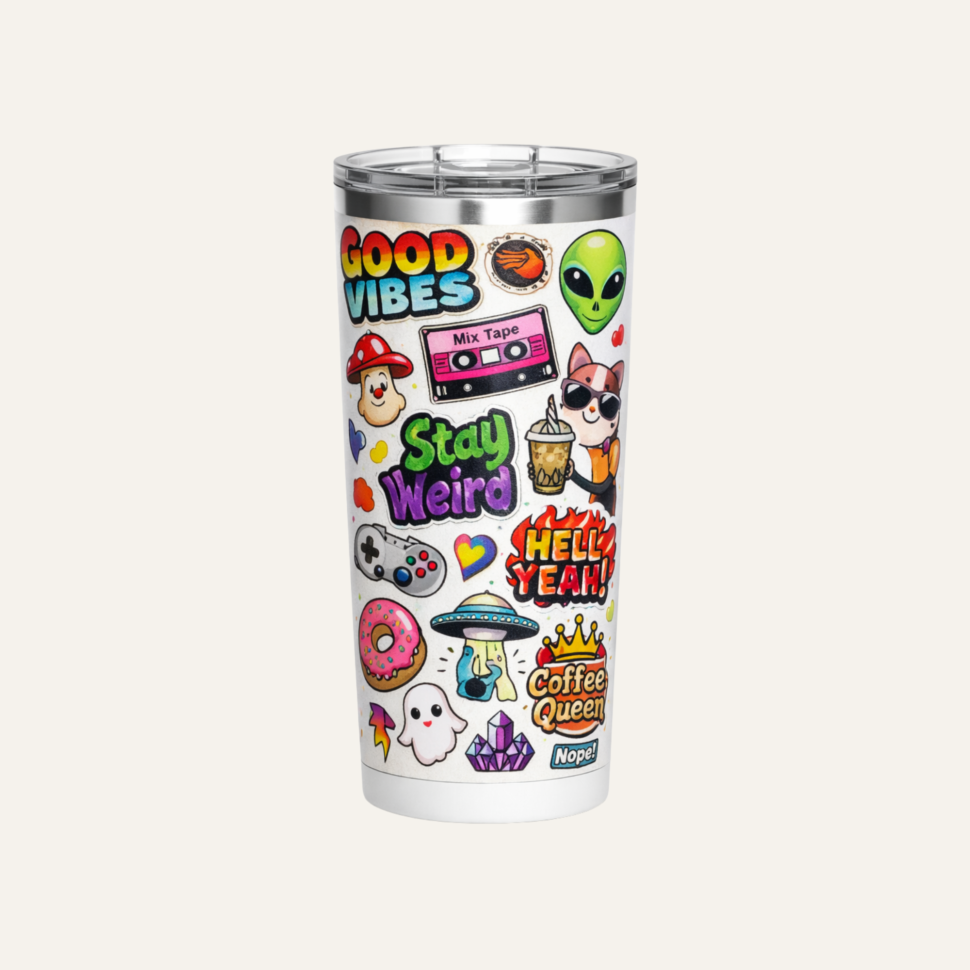 Personalized 20oz Tumbler With Lid — Design Your Own